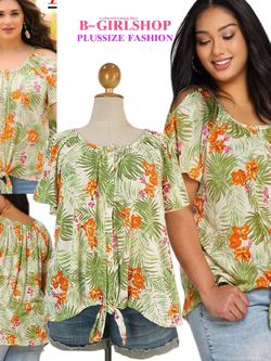 Ha5248 *แบรนด์นอก Cato* ไซส์ 22/24 เสื้อยืดสาวอวบผ้าทไม่ต้องรีดผ้าดียืดเยอะ เจาะหัวไหล่ ลายเก๋สไตล์สดใส รอบอก 56 ยืด 62 วงแขน 32 - 36 ชาย 60 - 70 ยาวหน้า 27.5 หลัง 31.5 นิ้ว