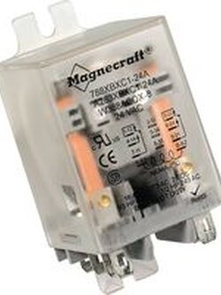 Magnecraft, Relay, 782XBXM4L 120VAC 276XAXH-5D MINI A283XBX69C-220D W60HE1S-24VDC 70S2-03-C-25-S 788XCXM4L 120VAC 425XBX6990 125VDC W92S11D22-24. W67SCSX-1/3AMP-28VDC/3A W388CQX-8、A283XBXC1-110-125D、110-125VDC、15A 120VAC/240VAC、10A 28VDC、1/3HP 120VAC、1/2H