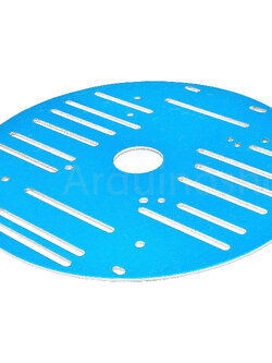 โครงรถหุ่นยนต์Aluminum Alloy 1.5mm Smart car chassis 2wd (แบบแผ่นเรียบ ทรงกลม)