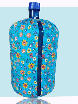 ผ้าคลุม ถังน้ําดื่ม ที่กดน้ำจากถังน้ำ18.9 แบบผ้าคลุม ของตกแต่งบ้าน สไตล์โมเดิร์น ลายดอกไม้