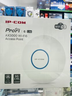 IP-COM Pro-6-LITE 2x2 Wi-Fi6 AX3000 Dual-Band Ceiling Access Point 2X2 MU-MIMO, 1 port Gigabit Ethetnet POE 802.3at standard