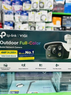 TP-Link VIGI C340(6mm) Outdoor Full-Coler Bullet Network Camera 4MP/H.265+
