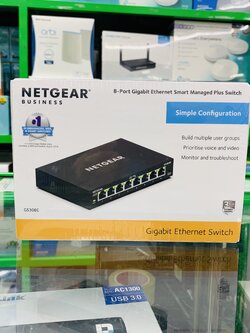 Netgear GS308E 8-Gigabit Ethernet Smart Managed Plus Switch