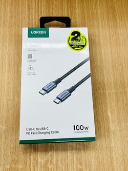 UGREEN 70427 USB-C Cable Aluminum Case with Braided 1m.