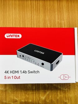 Unitek V1110A 4K HDMI1.4b Switch 5 in 1 Out