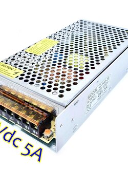 สวิตชิ่งเพาเวอร์ซัพพลาย Switching Power Supply 28V 5A 100W(สีเงิน) S-140-28