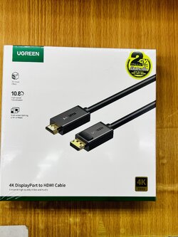 UGREEN 10203 DISPLAY PORT TO HDMI 4K 3.0 METER
