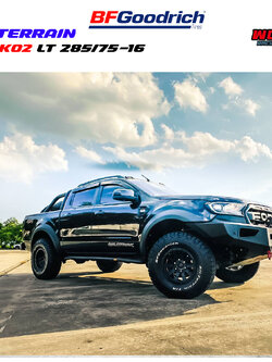 Ford wiltrad เสริมหล่อ กับยางคู่ใจ BFGoodrich All TERRAIN T/A KO2 LT 285/75-16 ผลิต USA ตัวหนังสือขาว