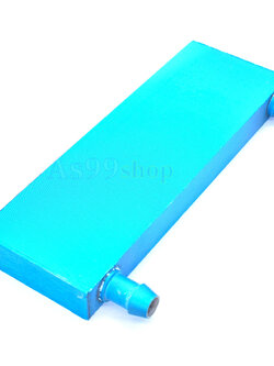 40*120*12 Aluminum Water Cooling Block Radiator Heatsink (อลูมิเนียมบล็อกฟ้า-แบบออกด้านข้าง)