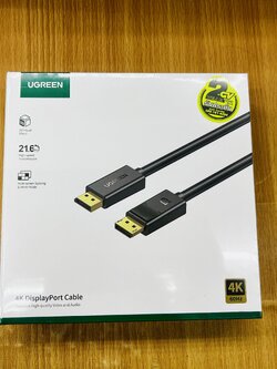 UGREEN1012-TH Display Port to Display Port Cable 3m.
