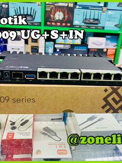 Mikrotik RB5009UG+S+IN CPU Quad-core ARMv8 1.4 GHz 7 Port Gigabit, 1 Port 2.5G (สินค้ารวมภาษีมูลค่าเพิ่ม)
