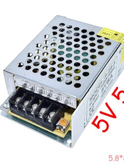 Switching Power Supply สวิตชิ่งเพาเวอร์ซัพพลาย 5V 5A 25W(สีเงิน) S-25-5