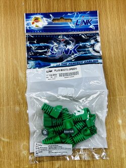 Link US-6003 Plug Boot GREEN 10PCS/PKG