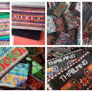กระเป๋าถือผ้าชาวเขา,ผ้าพื้นเมือง