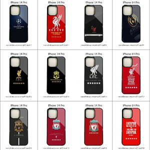 เคส iPhone 14 Pro รวมลายทีมฟุตบอล Liverpool ชุดที่ 3 (*เซตฉลองแชมป์ยุโรป 6 สมัย UEFA Champions League 6 ดาว)