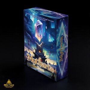 Mytharia Tarot 78 Cards – มิธธาเรีย ทาโรต์ : ไพ่ทาโรต์มหากาพย์แห่งชะตาและตำนานศักดิ์สิทธิ์ กล่องแข็งฝาครอบ คู่มือ Ebook