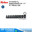 KOKEN RS14401M/10 ชุดลูกบ๊อกซ์ลมสั้น-บาง 1/2" 6P 10ชิ้น/ชุด (มิล)