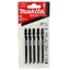 MAKITA D-34899 ใบเลื่อยจิ๊กซอว์ T244D (5ใบ/แผง) รุ่นประหยัด ตัดไม้โค้ง เทียบ B-17