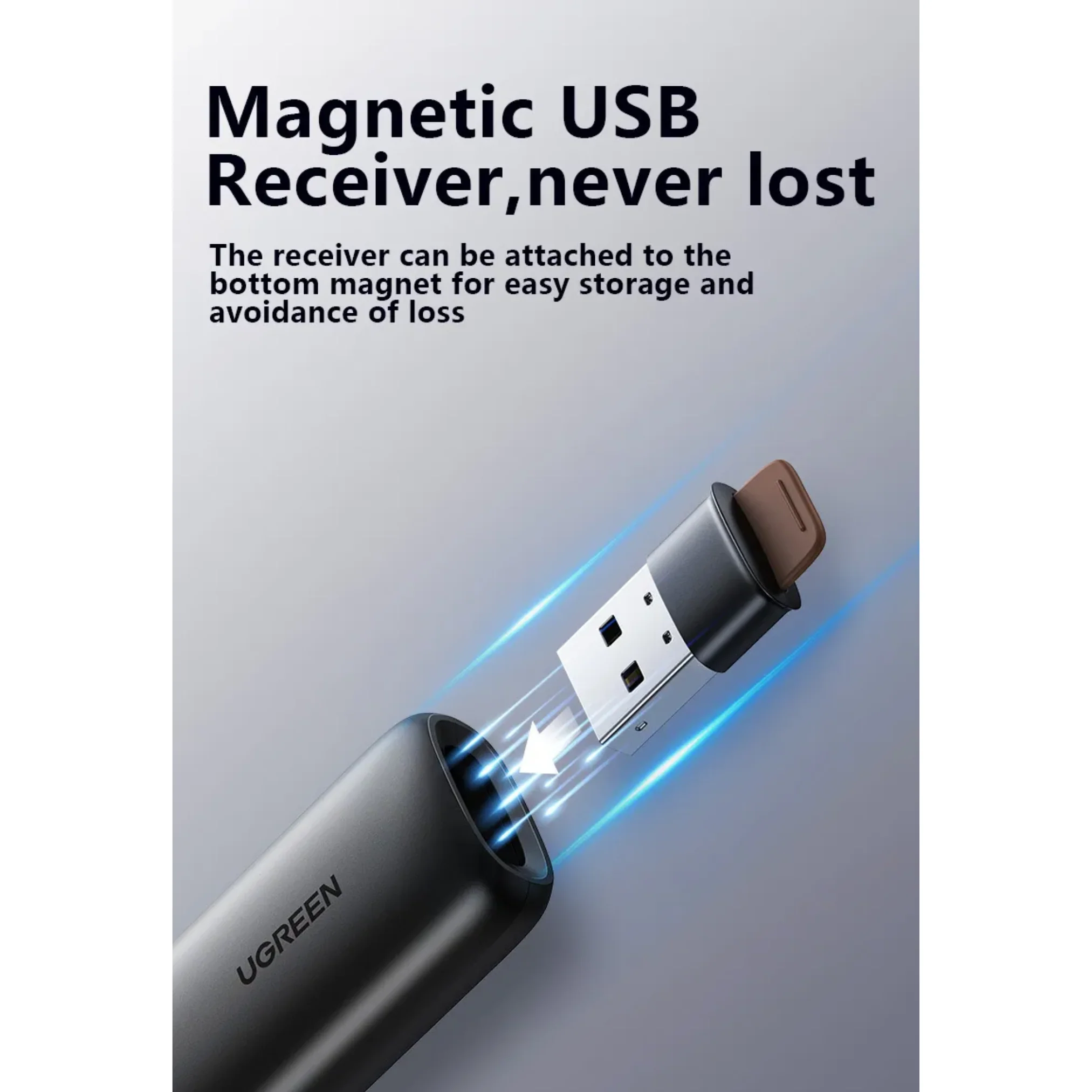 UGREEN รุ่น 50654 Wireless Laser Pointer Presentation 2.4G เลเซอร์แบบ 360 องศา